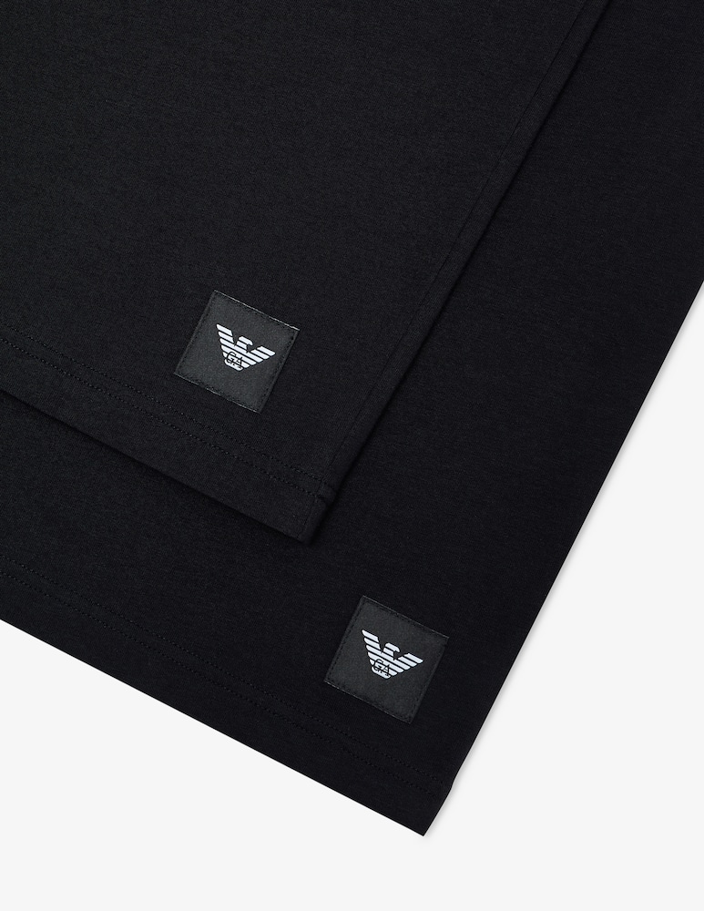 Emporio Armani Crew neck t-shirt with logo label - picture 4 Emporio Armani Crew neck t-shirt with logo label - picture 4