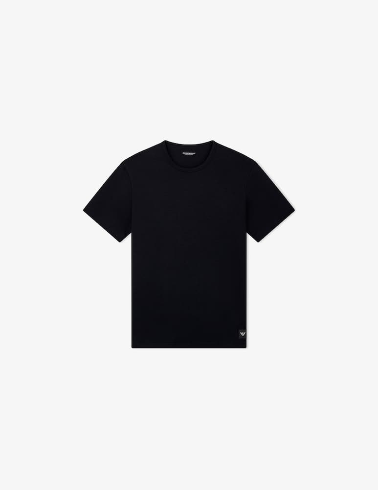 Emporio Armani Crew neck t-shirt with logo label - picture 5 Emporio Armani Crew neck t-shirt with logo label - picture 5