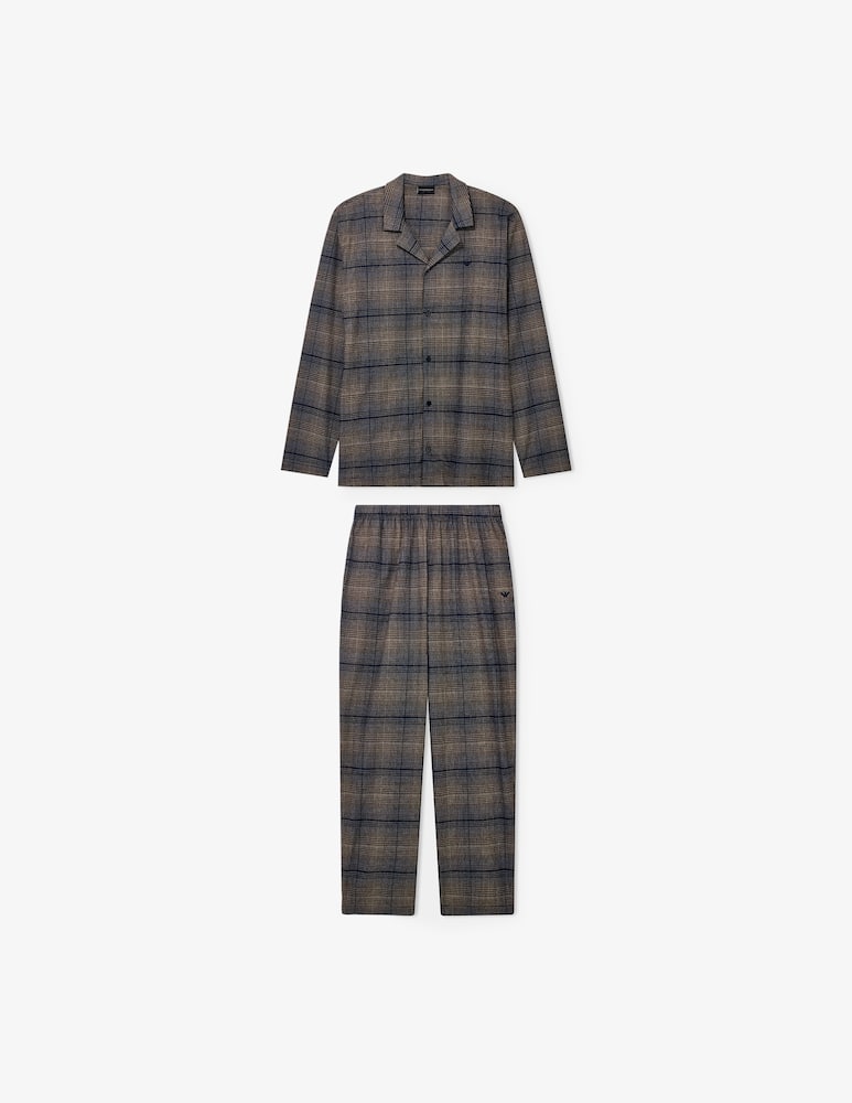 Emporio Armani Long flannel pyjama set - picture 1 Emporio Armani Long flannel pyjama set - picture 1