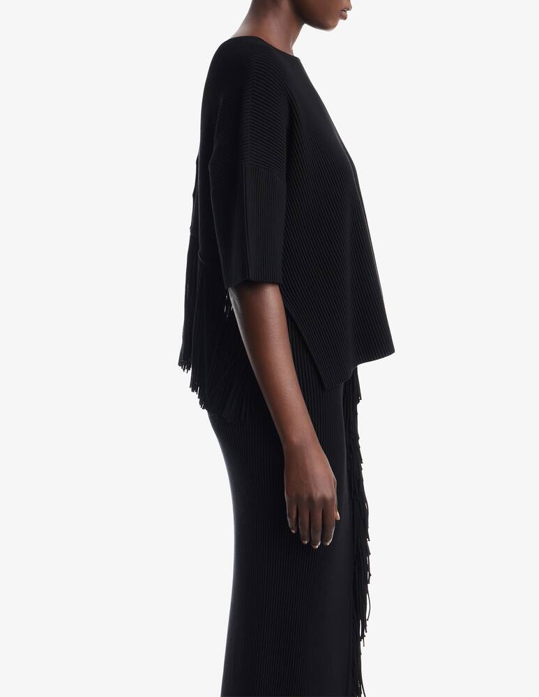 rinascente Emporio Armani Maglia a coste con frange