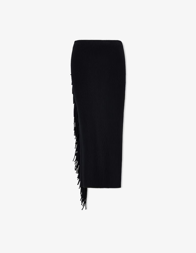 Emporio Armani Fringed ribbed skirt - picture 3 Emporio Armani Fringed ribbed skirt - picture 3