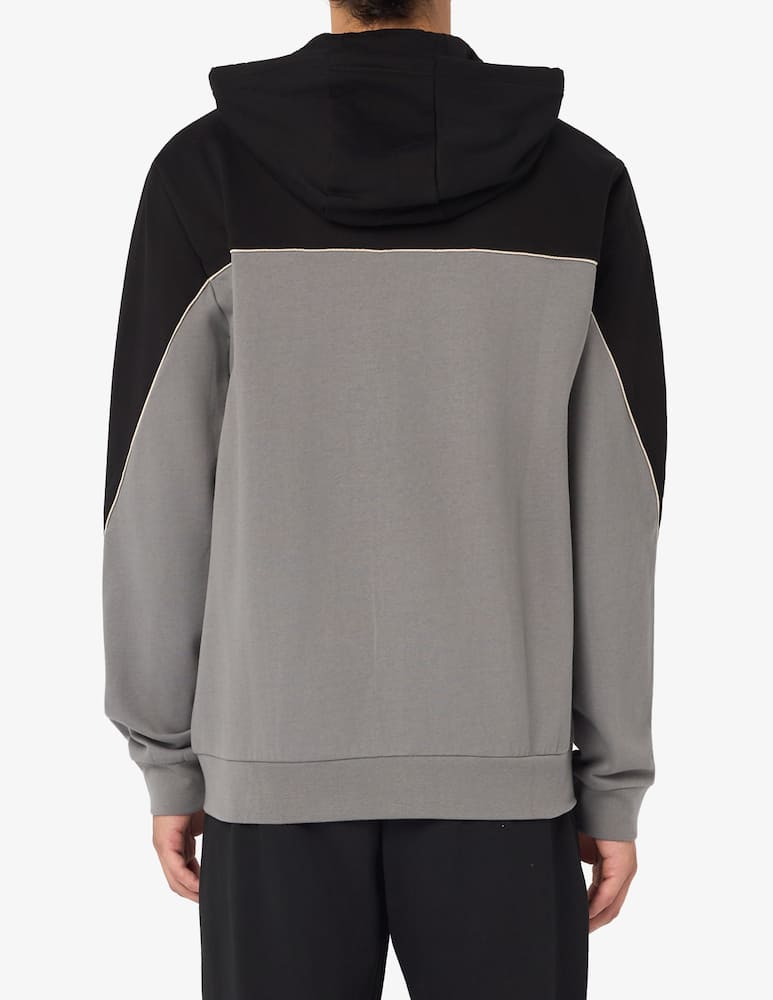 rinascente EA7 Colour block zip-up hoodie