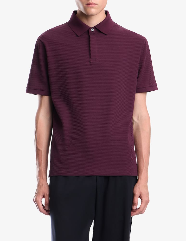 rinascente Emporio Armani Polo jacquard a maniche corte