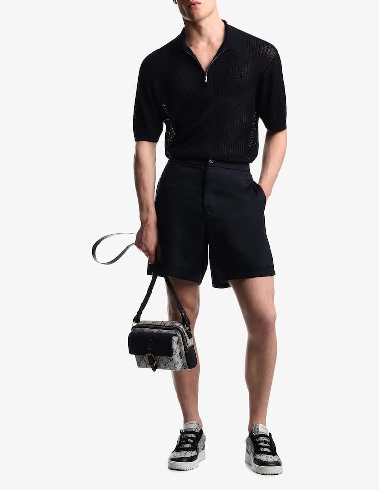 rinascente Emporio Armani Polo in maglia con mezza zip