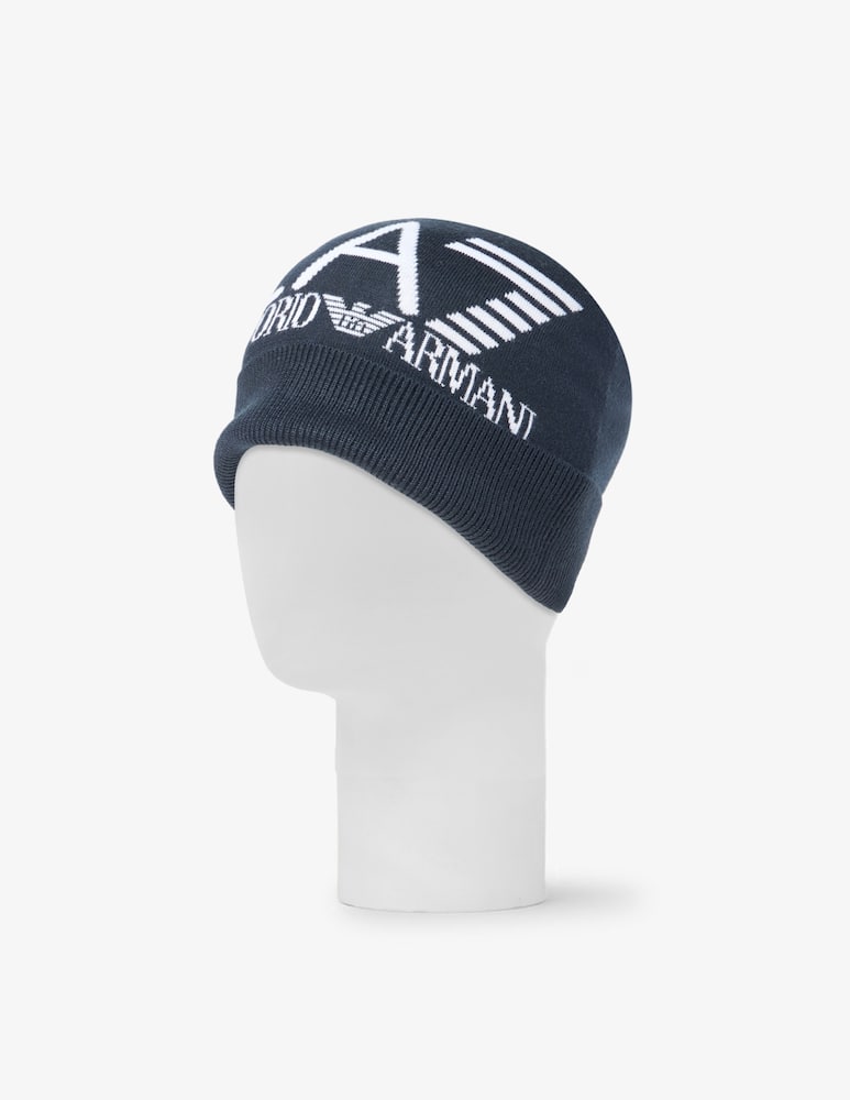 rinascente EA7 Logo beanie hat