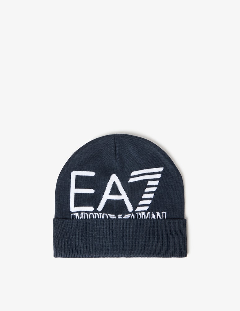 rinascente EA7 Logo beanie hat