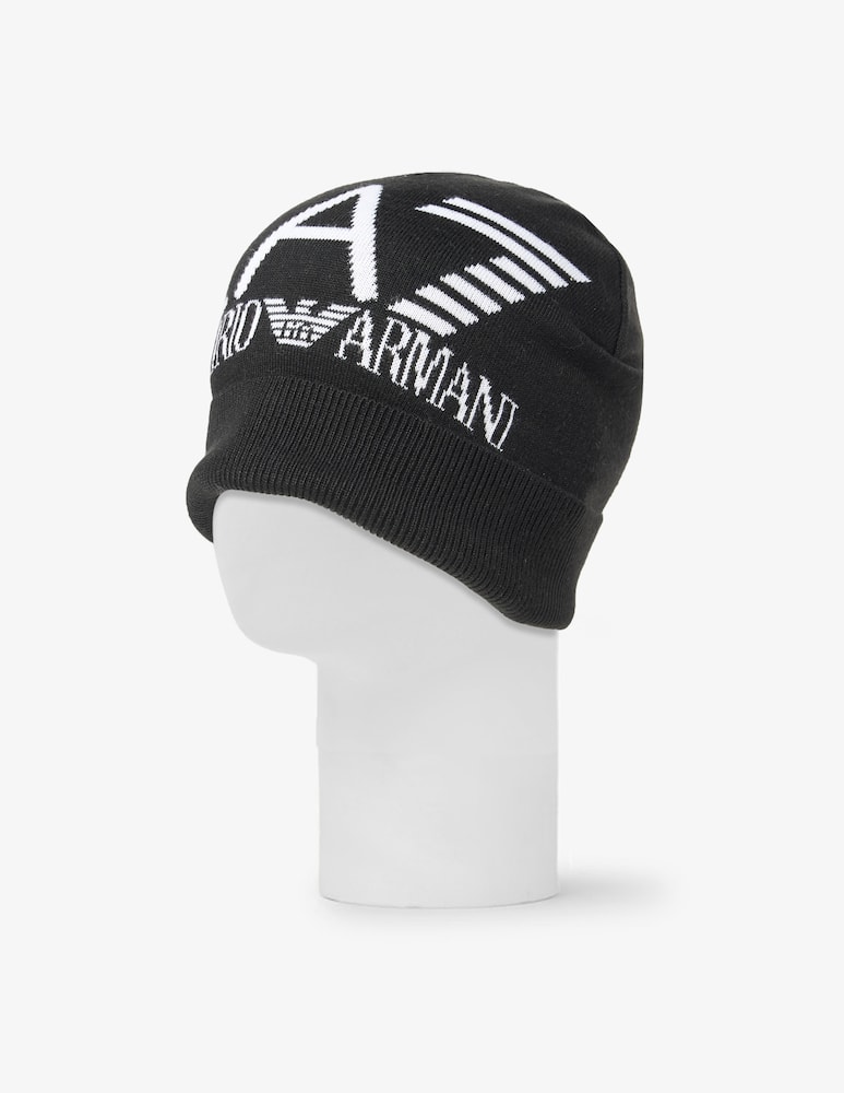 rinascente EA7 Logo beanie hat