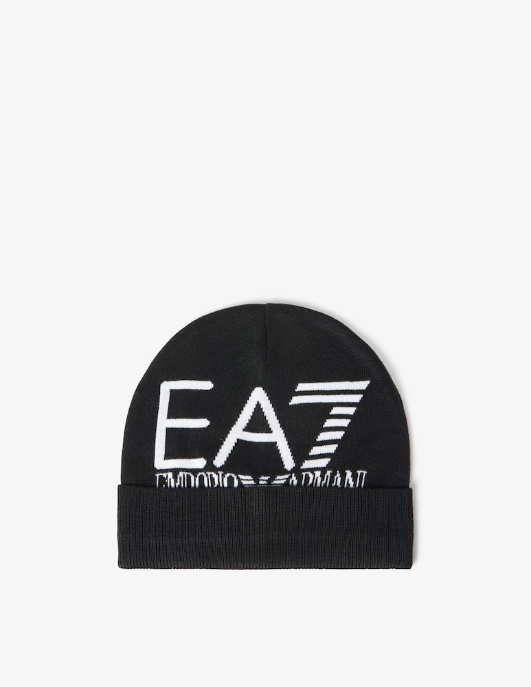 rinascente EA7 Logo beanie hat