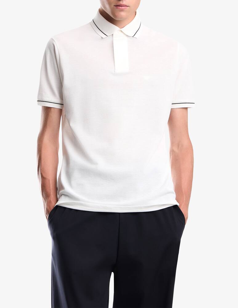 rinascente Emporio Armani Polo a maniche corte a contrasto