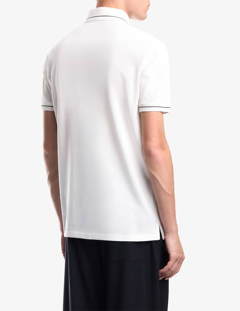Emporio Armani Polo a maniche corte a contrasto - immagine 3 Emporio Armani Polo a maniche corte a contrasto - immagine 3