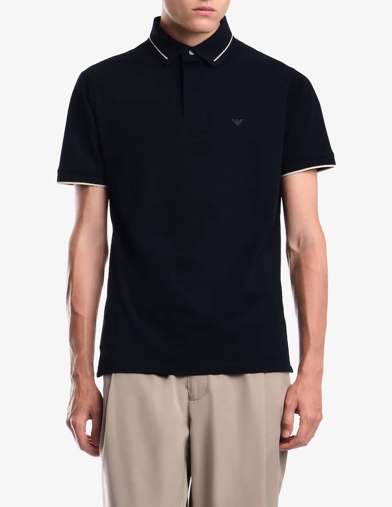 rinascente Emporio Armani Polo a maniche corte a contrasto