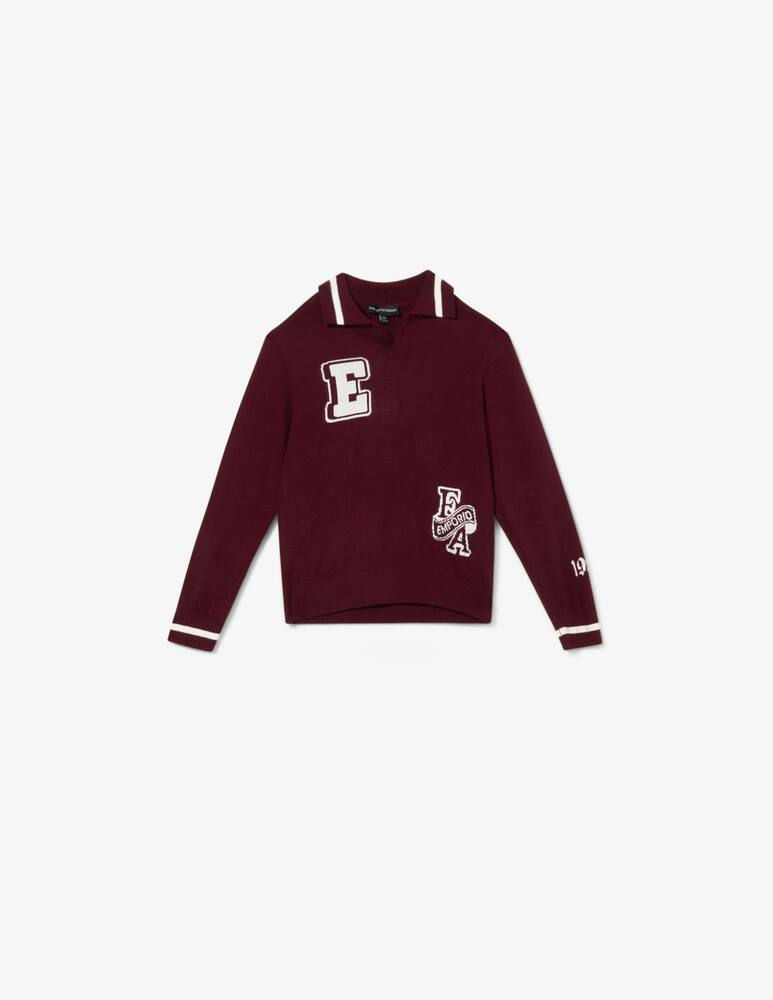 Emporio Armani Pullover con colletto Armani - immagine 1 Emporio Armani Pullover con colletto Armani - immagine 1