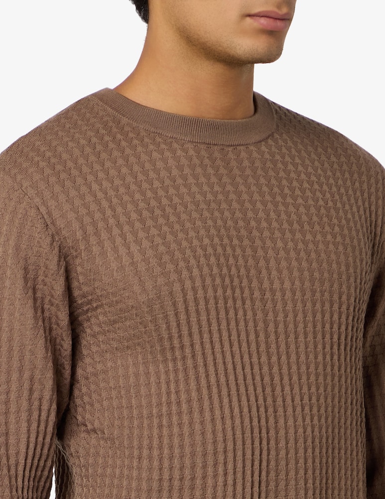 Emporio Armani Maglione trama mattoncino - immagine 4 Emporio Armani Maglione trama mattoncino - immagine 4