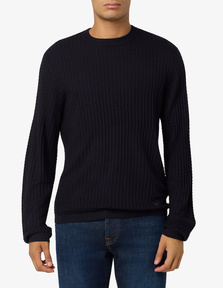 Emporio Armani Maglione trama mattoncino - immagine 1 Emporio Armani Maglione trama mattoncino - immagine 1