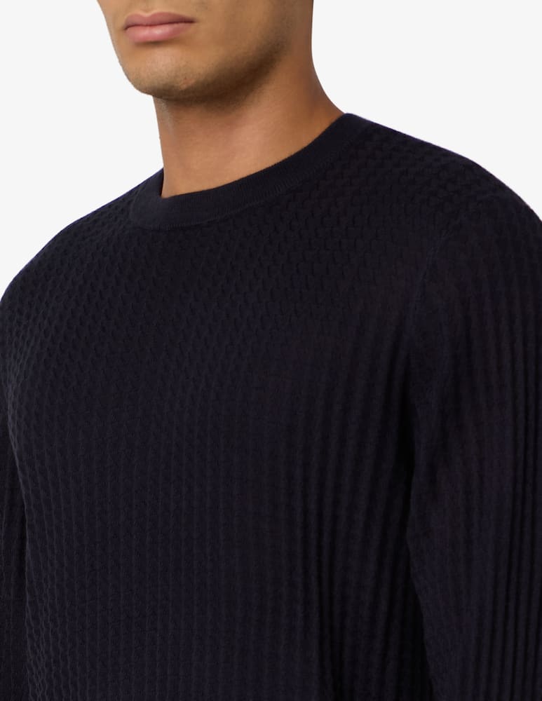Emporio Armani Maglione trama mattoncino - immagine 4 Emporio Armani Maglione trama mattoncino - immagine 4