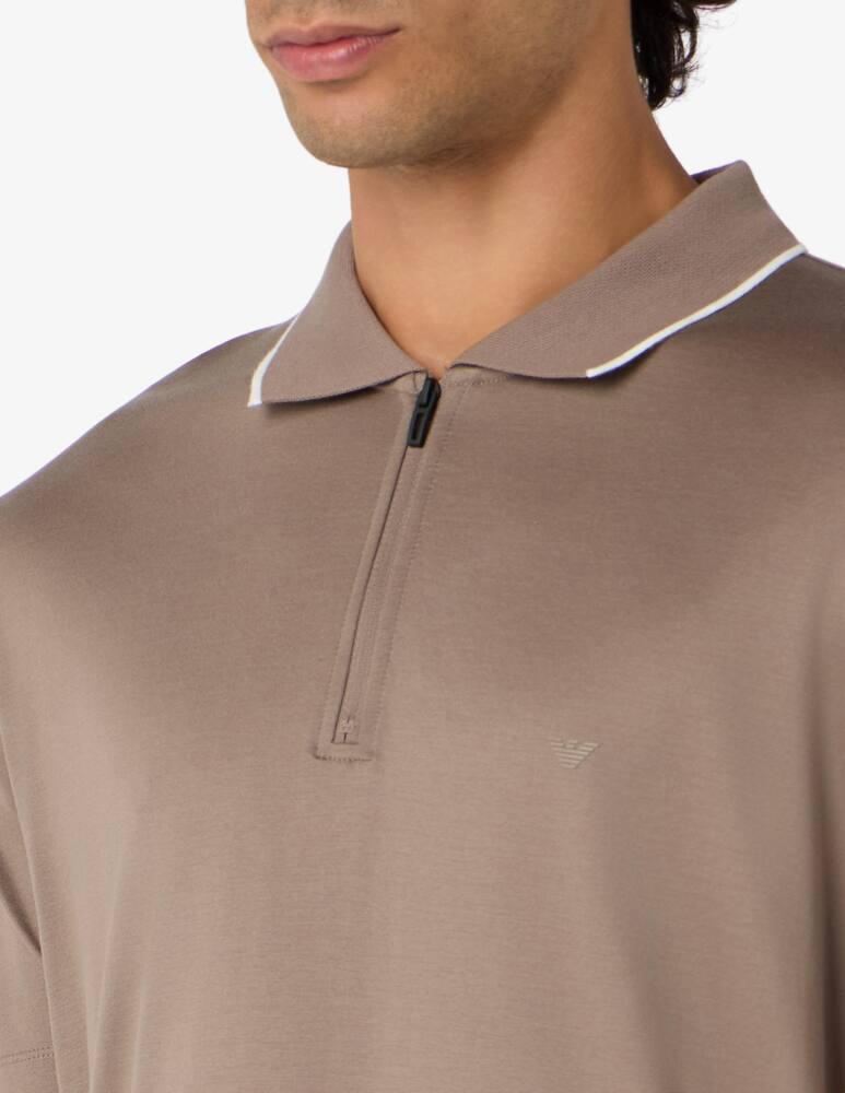 rinascente Emporio Armani zip polo t-shirt