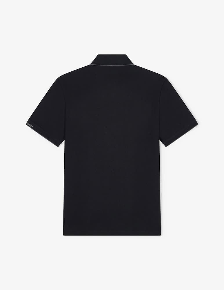 rinascente Emporio Armani Polo con logo lettering a contrasto