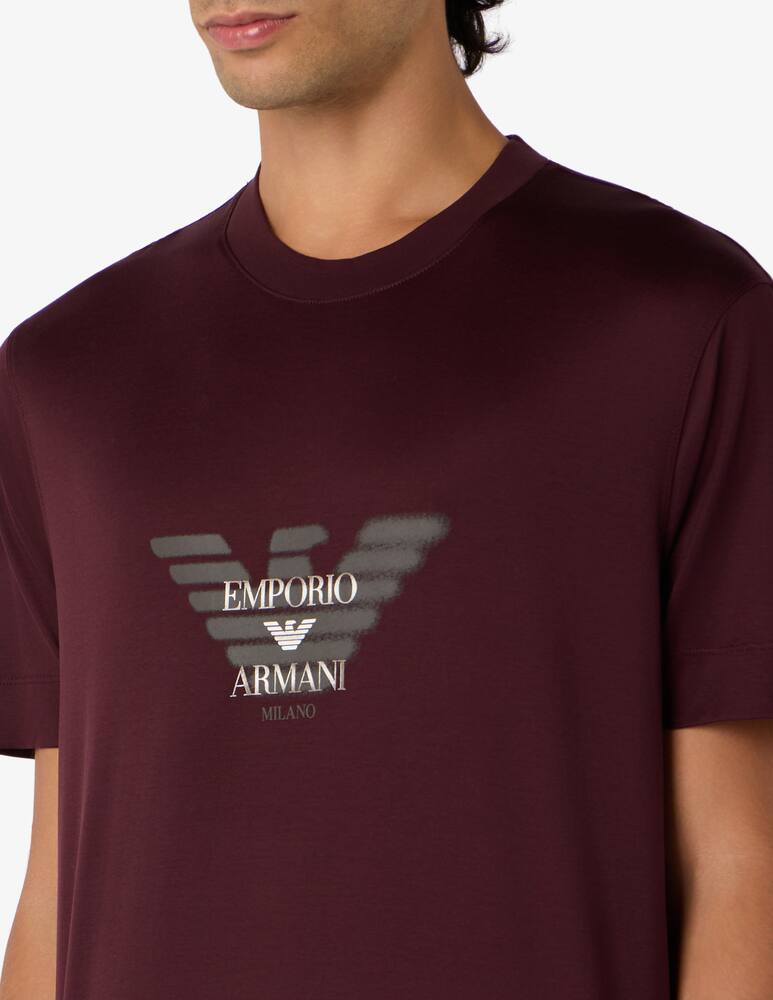 rinascente Emporio Armani T-shirt con logo aquila e lettering