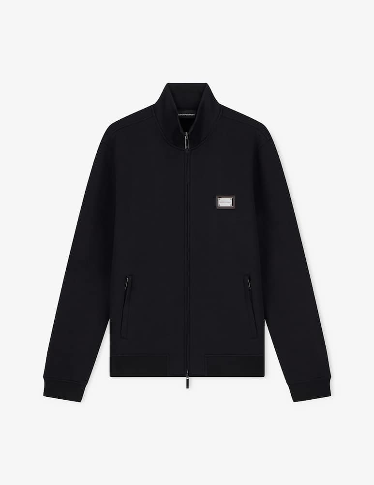 rinascente Emporio Armani Felpa con zip e placca metallica