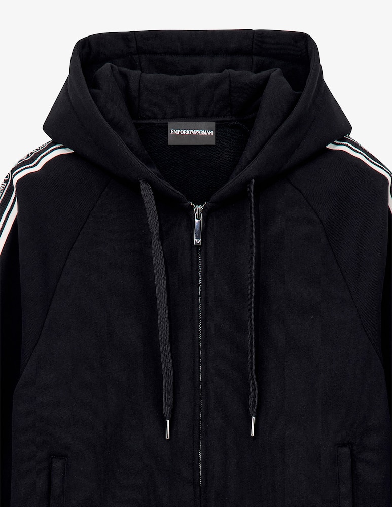 Emporio Armani Felpa con cappuccio e zip tape - immagine 3 Emporio Armani Felpa con cappuccio e zip tape - immagine 3