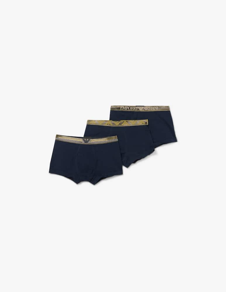 Emporio Armani Pack di 3 boxer con logo lucido - immagine 1 Emporio Armani Pack di 3 boxer con logo lucido - immagine 1