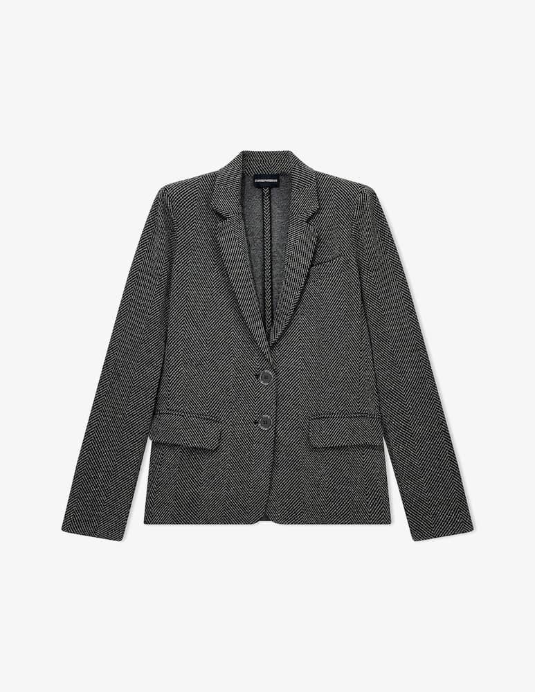 rinascente Emporio Armani Blazer spigato in jersey
