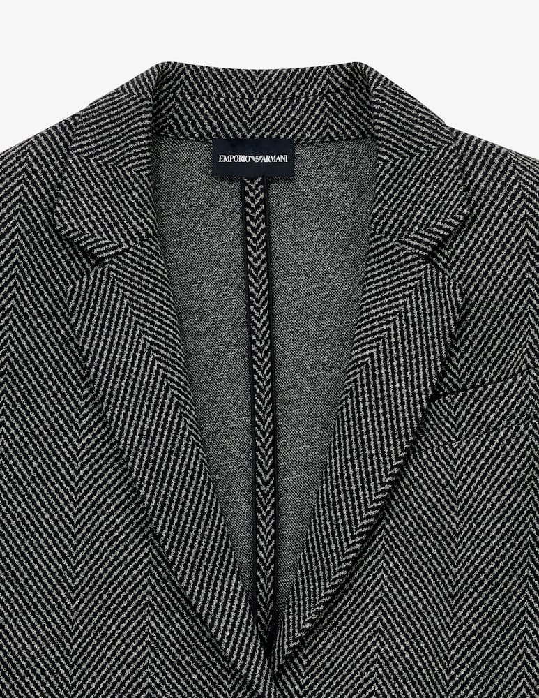 rinascente Emporio Armani Blazer spigato in jersey