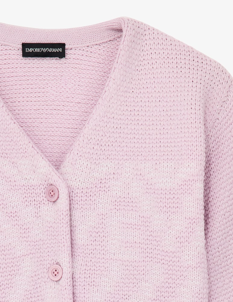 Emporio Armani Cardigan in maglia scollo a v - immagine 3 Emporio Armani Cardigan in maglia scollo a v - immagine 3