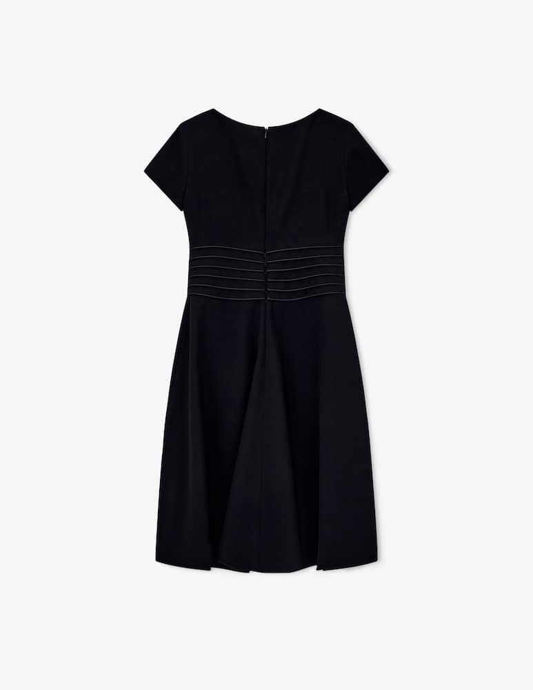 Emporio Armani Cady flared dress with piping - picture 2 Emporio Armani Cady flared dress with piping - picture 2