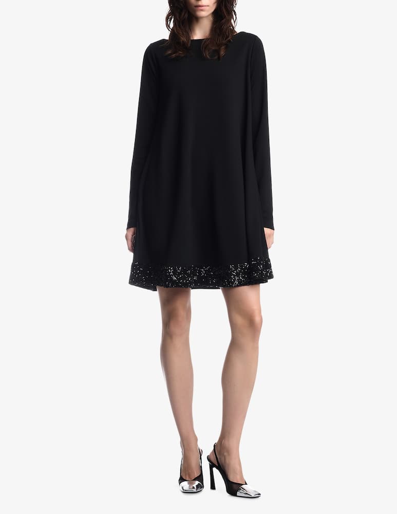 rinascente Emporio Armani Sequin hem tunic dress