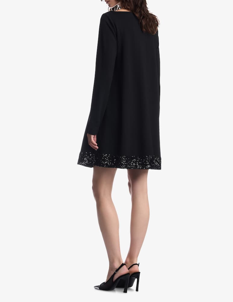 rinascente Emporio Armani Sequin hem tunic dress