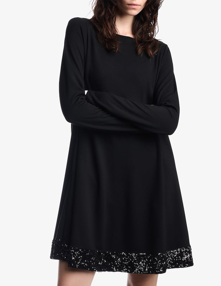 rinascente Emporio Armani Sequin hem tunic dress