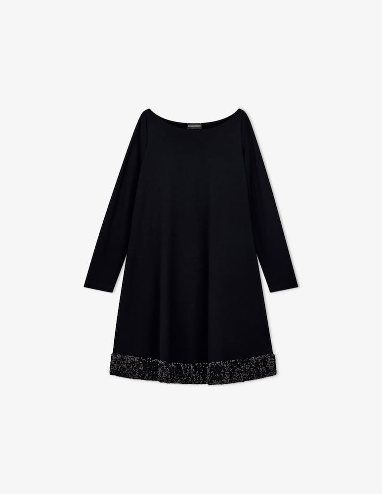 rinascente Emporio Armani Sequin hem tunic dress