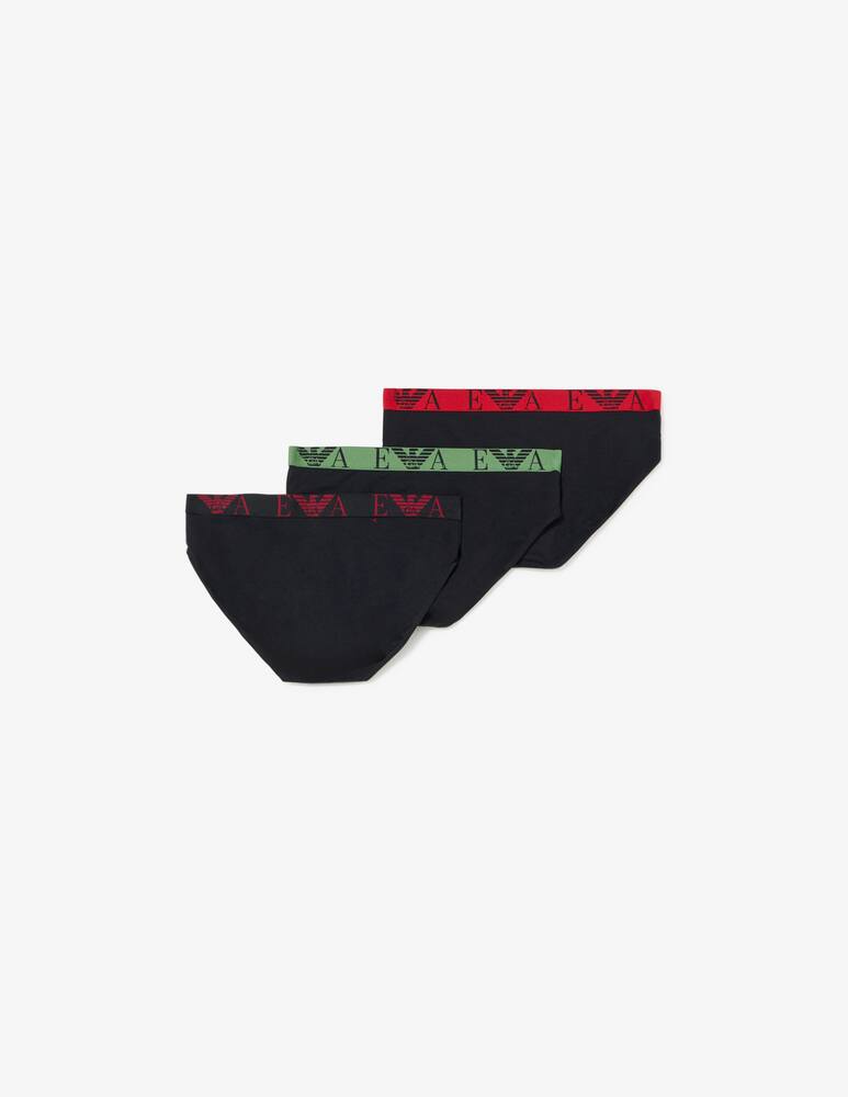 rinascente Emporio Armani Slip 3 pack con logo monogramma