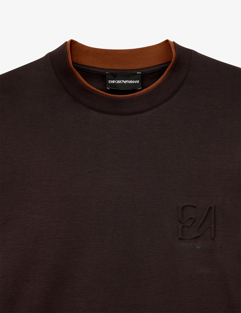 Emporio Armani T-shirt collo doppio - immagine 3 Emporio Armani T-shirt collo doppio - immagine 3