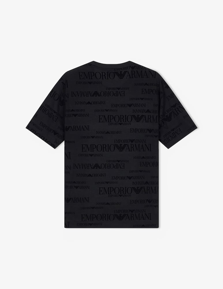 Emporio Armani T-shirt con lettering all over - immagine 2