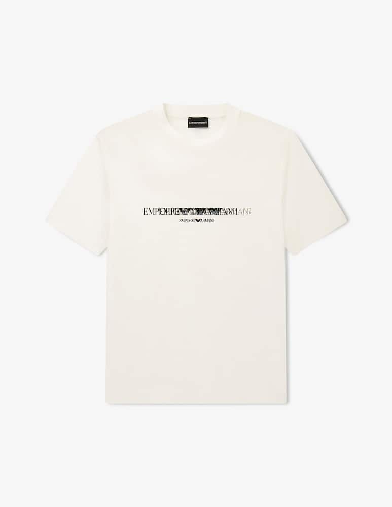 Emporio Armani T-shirt con logo lettering centrale - immagine 1