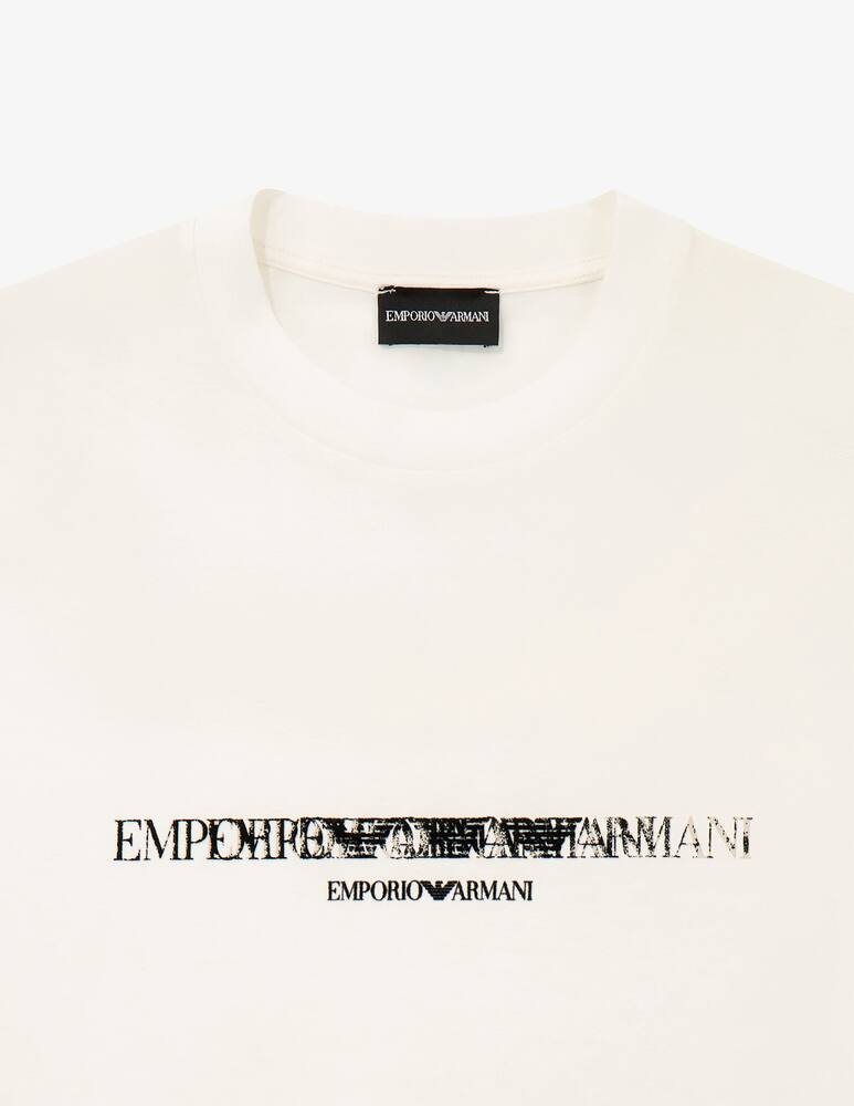 rinascente Emporio Armani T-shirt con logo lettering centrale