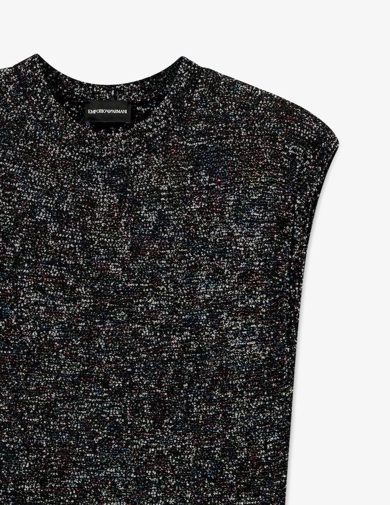 Emporio Armani Tubino in maglia con paillettes - immagine 3 Emporio Armani Tubino in maglia con paillettes - immagine 3