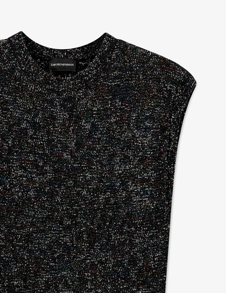 rinascente Emporio Armani Tubino in maglia con paillettes