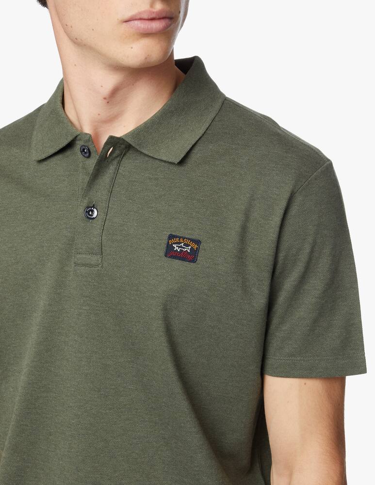 rinascente Paul & Shark Always collection solid color polo with short sleeves 