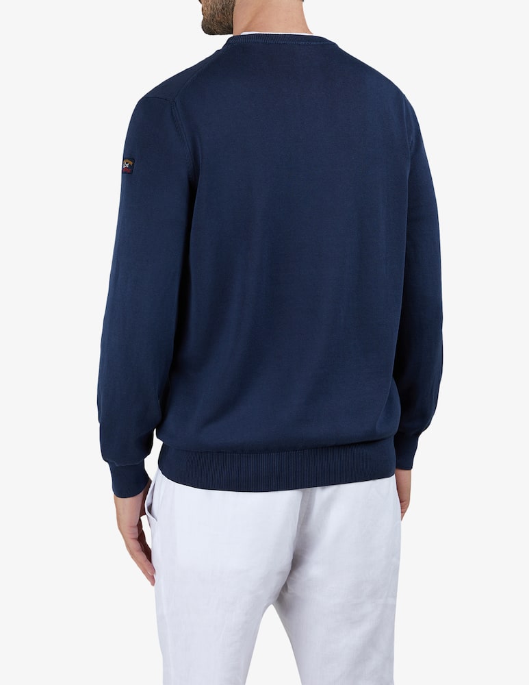 Paul & Shark Badge crewneck jumper - picture 3
