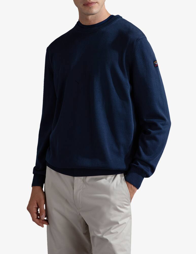 Paul & Shark Badge crewneck jumper - picture 5