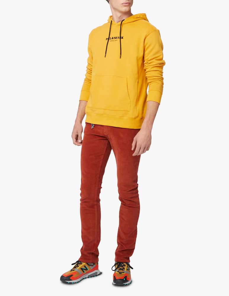 rinascente Paul & Shark Hoodie with lettering contrast