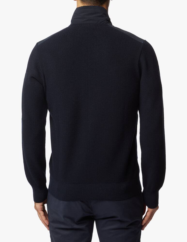 rinascente Paul & Shark 4.0 water resistant wool sweater with nylon detail
