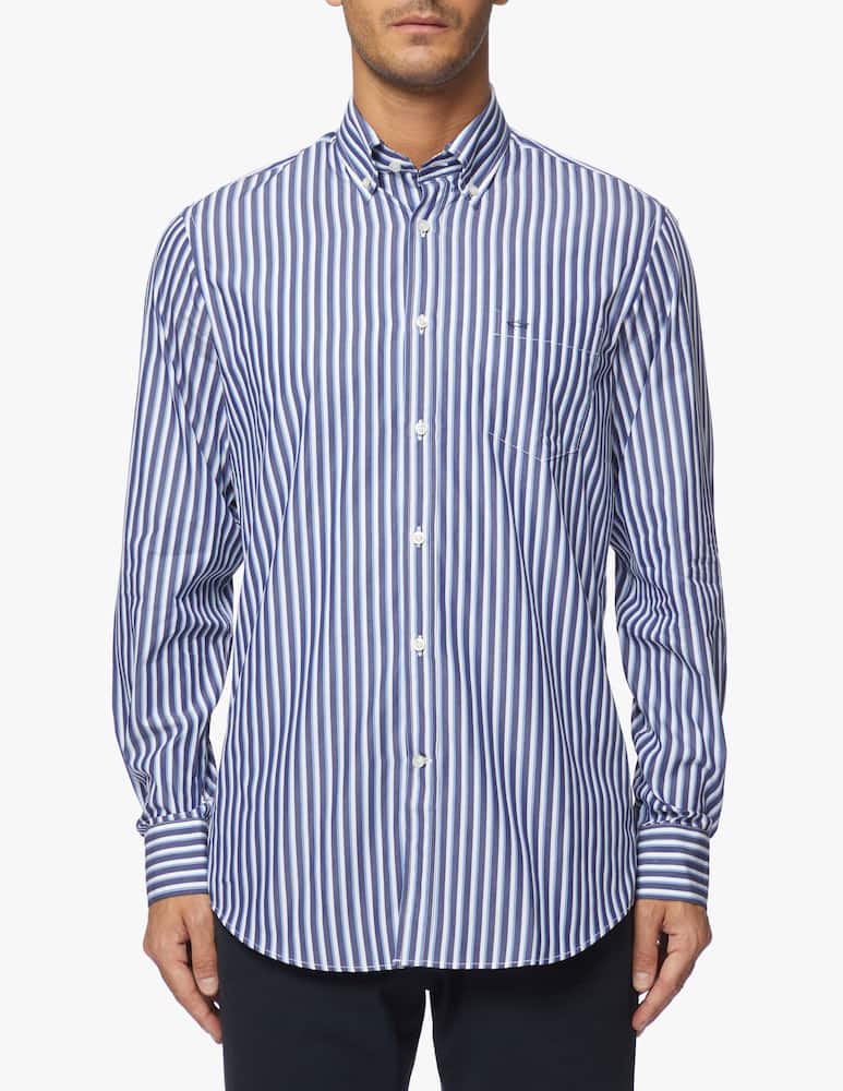 rinascente Paul & Shark Camicia regular a righe taschino