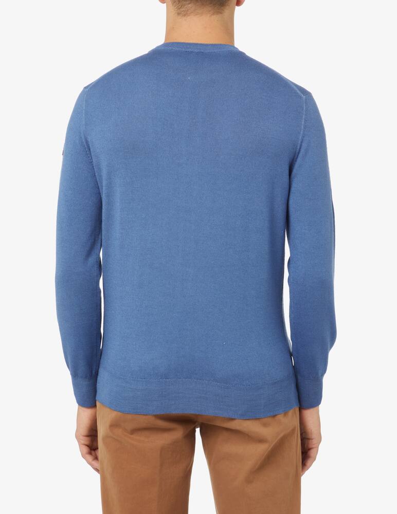 rinascente Paul & Shark Washed wool roundneck sweater - Blue