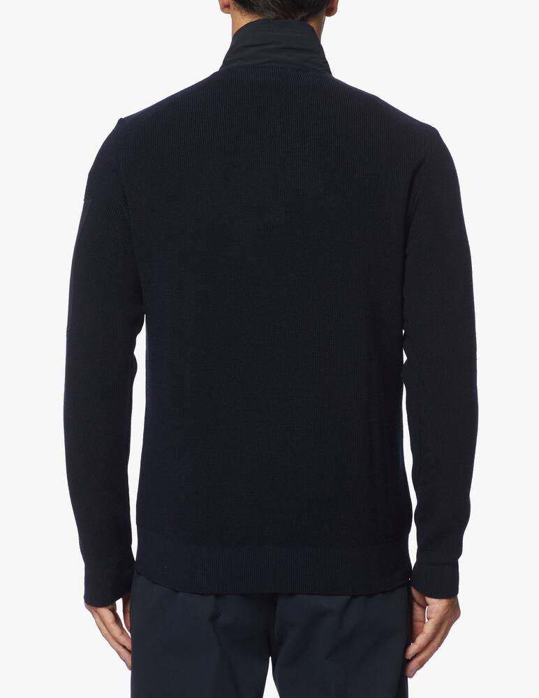 rinascente Paul & Shark Maglia in lana 4.0 water resistant con dettaglio in nylon