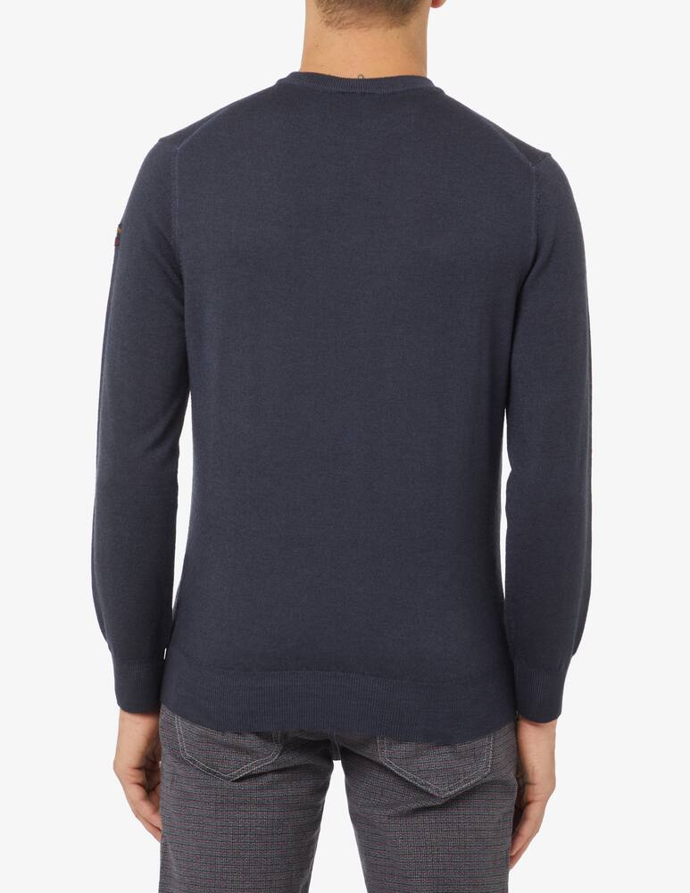 rinascente Paul & Shark Girocollo in lana effetto disordinato - Blu