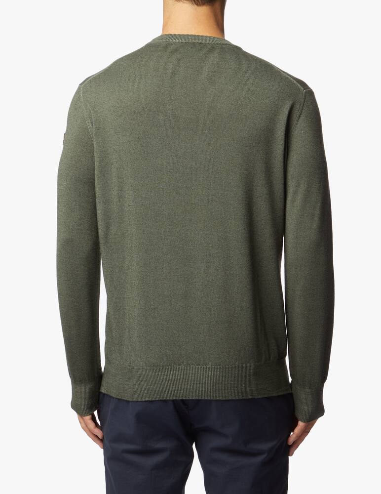 rinascente Paul & Shark Girocollo in lana effetto disordinato - Verde